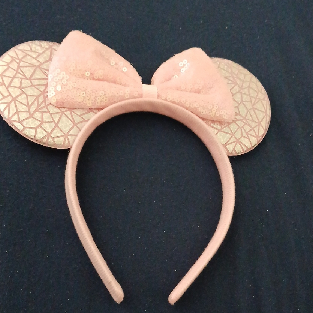 Pink Sequin Bow Kids Headband